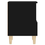 Bedside Cabinets 2 pcs Black 40x35x50 cm - Extra Image