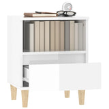 Bedside Cabinets 2 pcs High Gloss White 40x35x50 cm - 45-Degree Angle