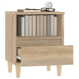 Bedside Cabinet Sonoma Oak 40x35x50 cm - 45-Degree Angle