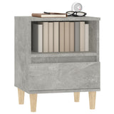 Bedside Cabinet Concrete Grey 40x35x50 cm