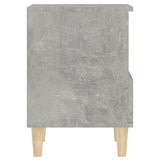 Bedside Cabinet Concrete Grey 40x35x50 cm - Low Angle