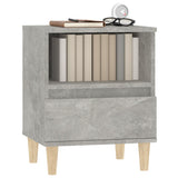 Bedside Cabinets 2 pcs Concrete Grey 40x35x50 cm - Top-Down View