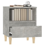 Bedside Cabinets 2 pcs Concrete Grey 40x35x50 cm - 45-Degree Angle