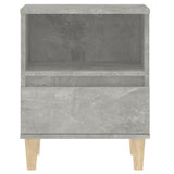 Bedside Cabinets 2 pcs Concrete Grey 40x35x50 cm