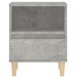 Bedside Cabinets 2 pcs Concrete Grey 40x35x50 cm - Close-Up Angle