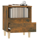 Bedside Cabinet Smoked Oak 40x35x50 cm - 45-Degree Angle