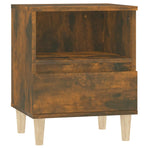 Bedside Cabinets 2 pcs Smoked Oak 40x35x50 cm