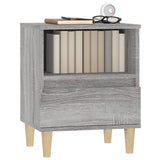 Bedside Cabinet Grey Sonoma 40x35x50 cm - Top-Down View