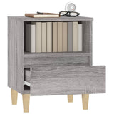 Bedside Cabinets 2 pcs Grey Sonoma 40x35x50 cm - 45-Degree Angle