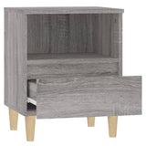 Bedside Cabinets 2 pcs Grey Sonoma 40x35x50 cm - Low Angle