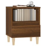 Bedside Cabinets 2 pcs Brown Oak 40x35x50 cm - Top-Down View