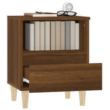 Bedside Cabinets 2 pcs Brown Oak 40x35x50 cm - 45-Degree Angle