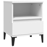 Bedside Cabinets 2 pcs White 40x35x50 cm - Rear View