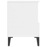 Bedside Cabinets 2 pcs White 40x35x50 cm - Extra Image