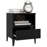Bedside Cabinet Black 40x35x50 cm - 45-Degree Angle