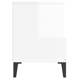 Bedside Cabinets 2 pcs High Gloss White 40x35x50 cm - Extra Image