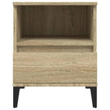 Bedside Cabinets 2 pcs Sonoma Oak 40x35x50 cm - Close-Up Angle