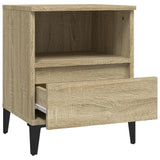 Bedside Cabinets 2 pcs Sonoma Oak 40x35x50 cm - Low Angle