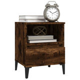 Bedside Cabinet Smoked Oak 40x35x50 cm - Top-Down View