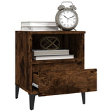 Bedside Cabinet Smoked Oak 40x35x50 cm - 45-Degree Angle