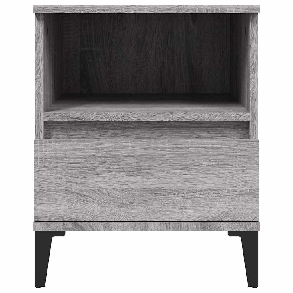 Bedside Cabinet Grey Sonoma 40x35x50 cm