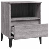 Bedside Cabinet Grey Sonoma 40x35x50 cm - Close-Up Angle