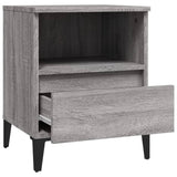 Bedside Cabinets 2 pcs Grey Sonoma 40x35x50 cm - Low Angle