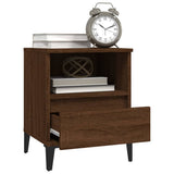 Bedside Cabinets 2 pcs Brown Oak 40x35x50 cm - 45-Degree Angle
