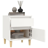 Bedside Cabinets 2 pcs White 40x35x50 cm - Top-Down View