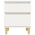 Bedside Cabinets 2 pcs White 40x35x50 cm