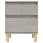 Bedside Cabinet Concrete Grey 40x35x50 cm