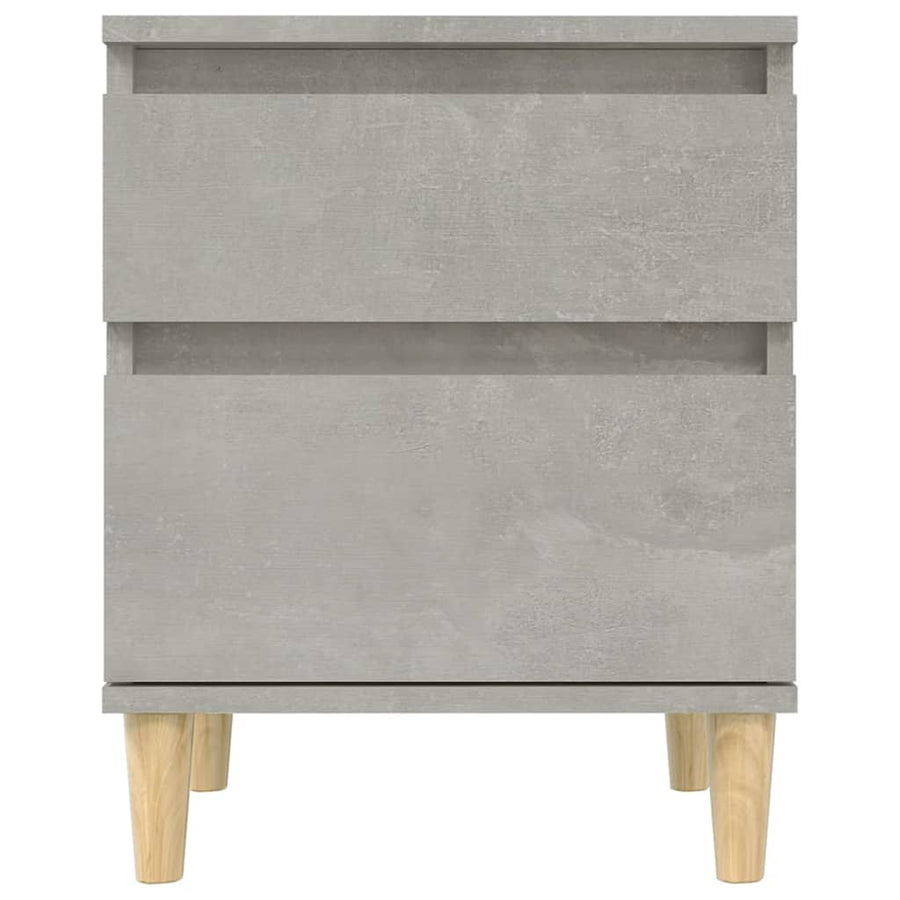 Bedside Cabinet Concrete Grey 40x35x50 cm