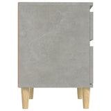 Bedside Cabinet Concrete Grey 40x35x50 cm