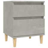 Bedside Cabinets 2 pcs Concrete Grey 40x35x50 cm - 45-Degree Angle