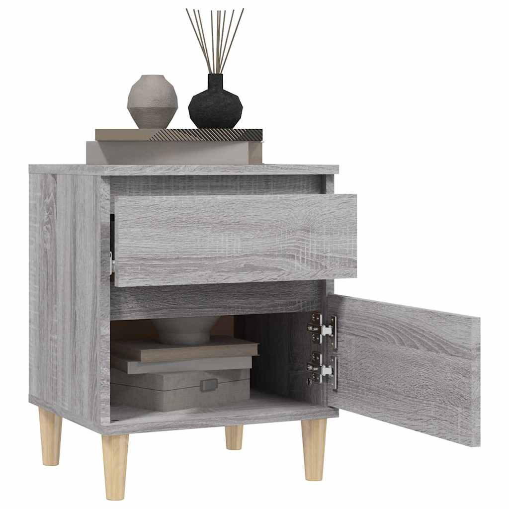 Bedside Cabinet Grey Sonoma 40x35x50 cm