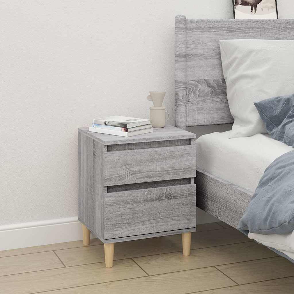 Bedside Cabinet Grey Sonoma 40x35x50 cm