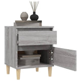 Bedside Cabinets 2 pcs Grey Sonoma 40x35x50 cm - Top-Down View