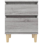 Bedside Cabinets 2 pcs Grey Sonoma 40x35x50 cm
