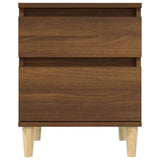 Bedside Cabinet Brown Oak 40x35x50 cm - 45-Degree Angle