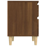 Bedside Cabinet Brown Oak 40x35x50 cm