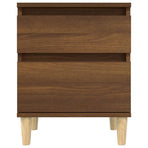 Bedside Cabinets 2 pcs Brown Oak 40x35x50 cm