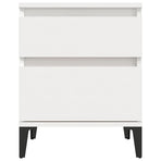 Bedside Cabinets 2 pcs White 40x35x50 cm