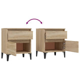 Bedside Cabinets 2 pcs Sonoma Oak 40x35x50 cm - Extra Image