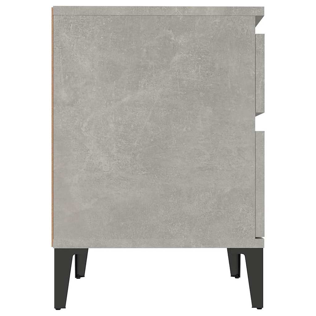 Bedside Cabinet Concrete Grey 40x35x50 cm