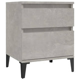 Bedside Cabinets 2 pcs Concrete Grey 40x35x50 cm - 45-Degree Angle