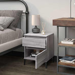 Bedside Cabinet Grey Sonoma 40x35x50 cm