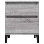 Bedside Cabinet Grey Sonoma 40x35x50 cm