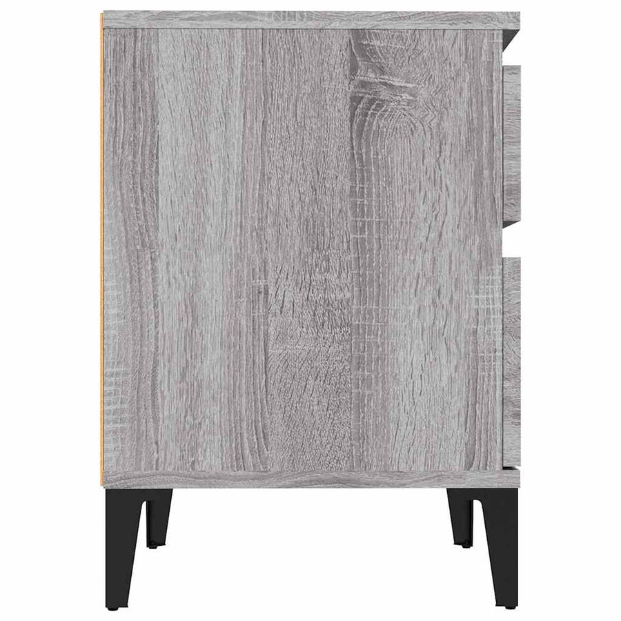 Bedside Cabinet Grey Sonoma 40x35x50 cm