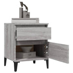Bedside Cabinets 2 pcs Grey Sonoma 40x35x50 cm