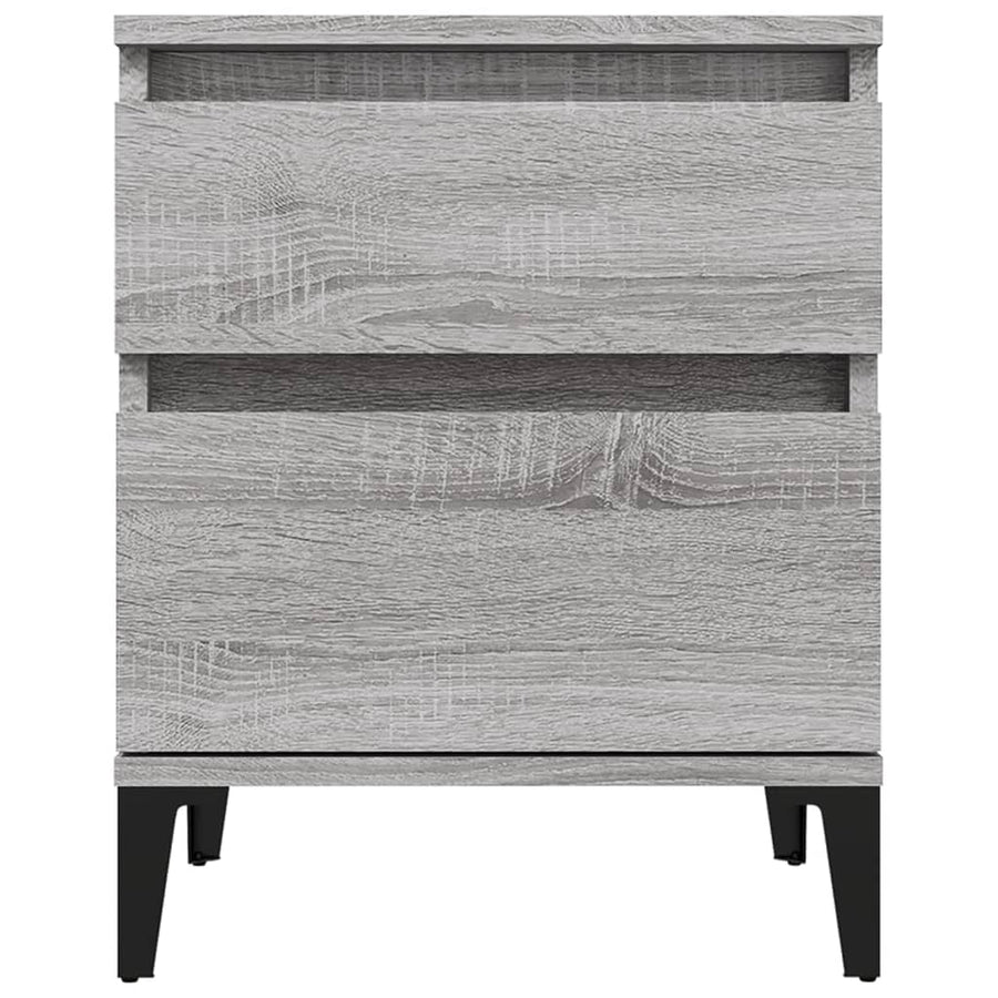 Bedside Cabinets 2 pcs Grey Sonoma 40x35x50 cm